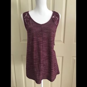 Faded Glory Lacy Tank Top. NWT